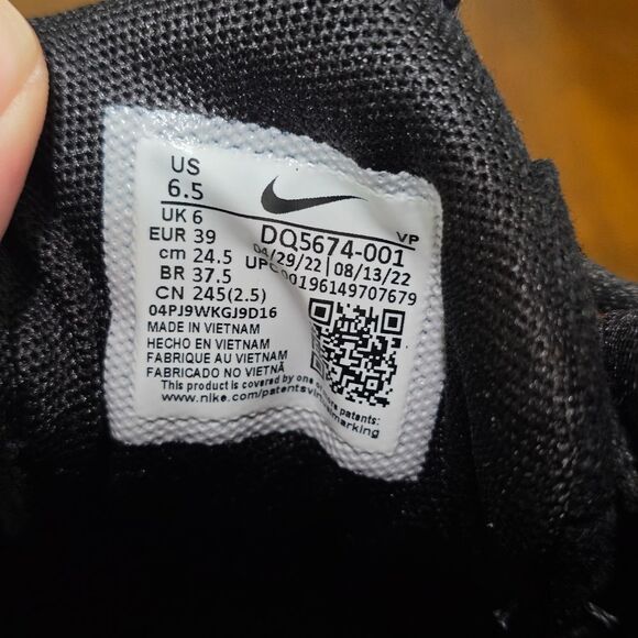 Nike Stussy x Air Penny 2 Triple Black Men's Shoes DQ5674-001 Men’s Size 6.5 New - Picture 15 of 16